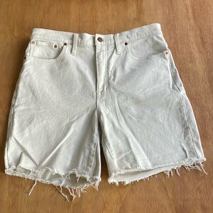 Madewell High-Rise Denim Mid-Length Shorts (Sz 31)